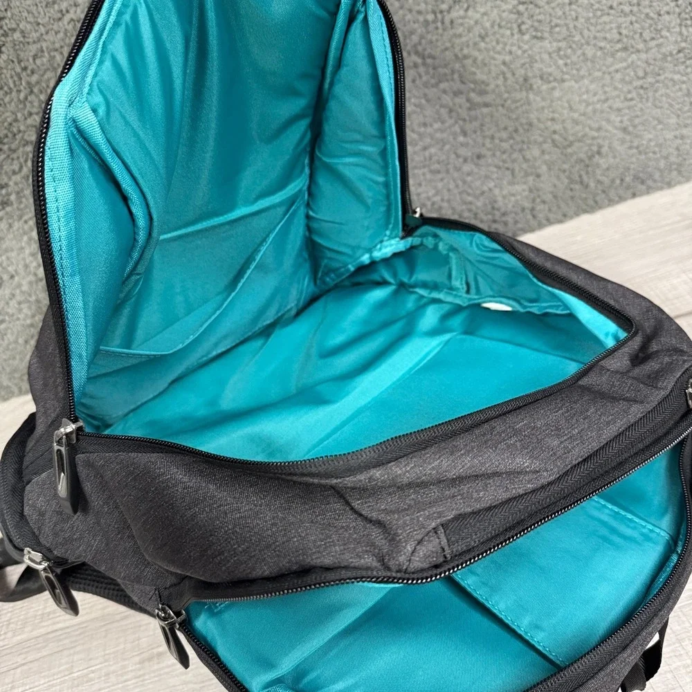 Zumit Backpack Black Gray‎ Travel Laptop Travel School Hiking Outdoor Casual NWT